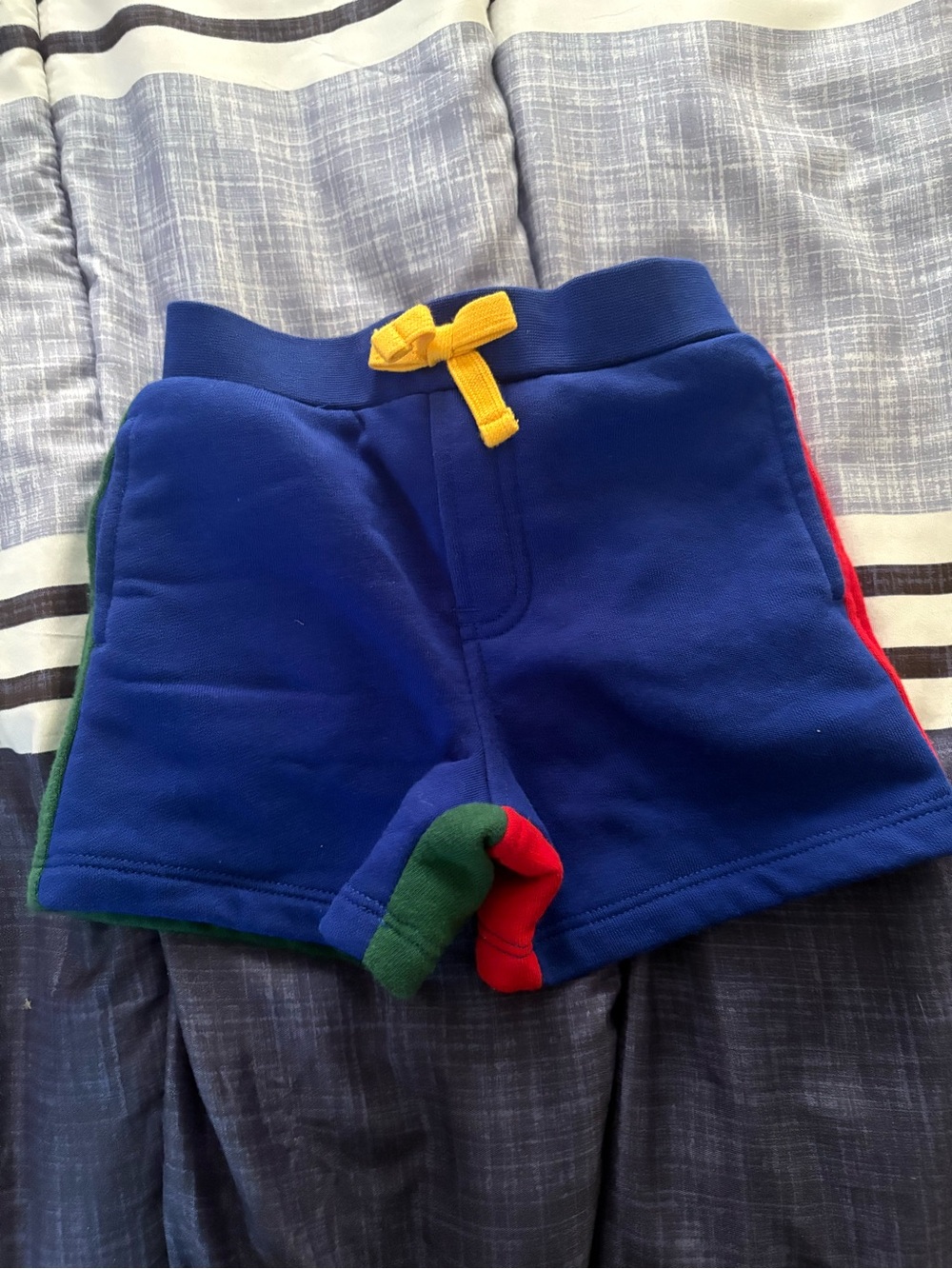 Polo by Ralph Lauren Royal Blue Kids Shorts with Yellow Drawstring